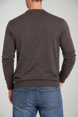 Maglia da uomo Cashmere Company in cotone a girocollo