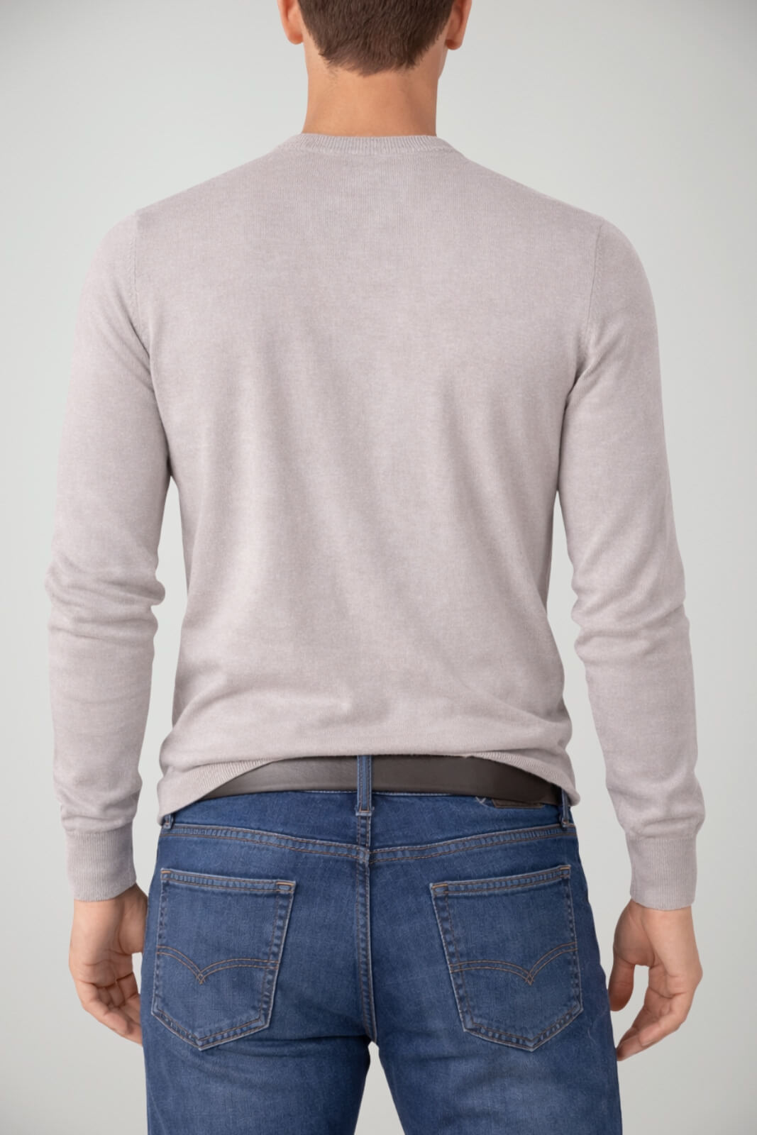 Maglia da uomo Cashmere Company in cotone girocollo