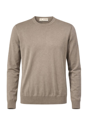 Maglia da uomo Cashmere Company in cotone a girocollo