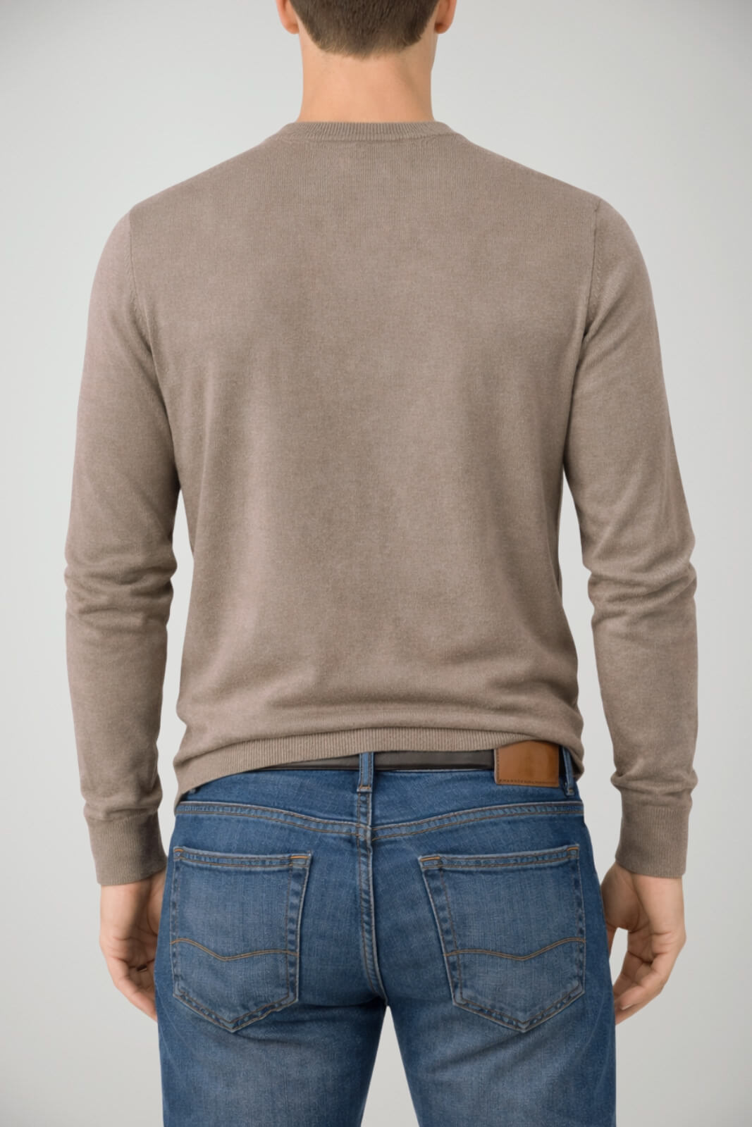 Maglia da uomo Cashmere Company in cotone a girocollo