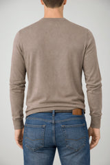 Maglia da uomo Cashmere Company in cotone a girocollo