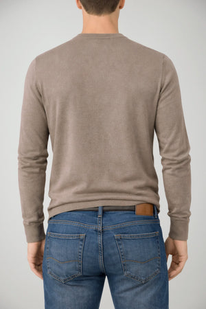 Maglia da uomo Cashmere Company in cotone a girocollo