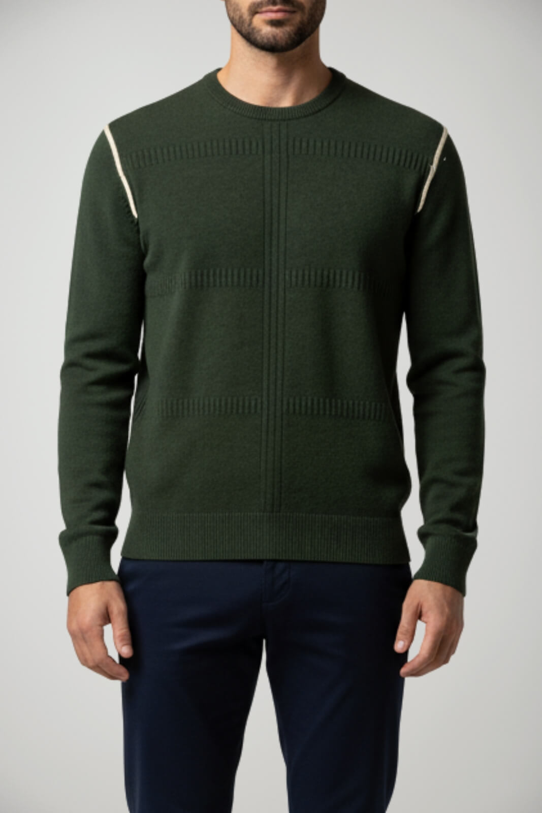 Maglione da uomo Cashmere Company in misto lana a girocollo