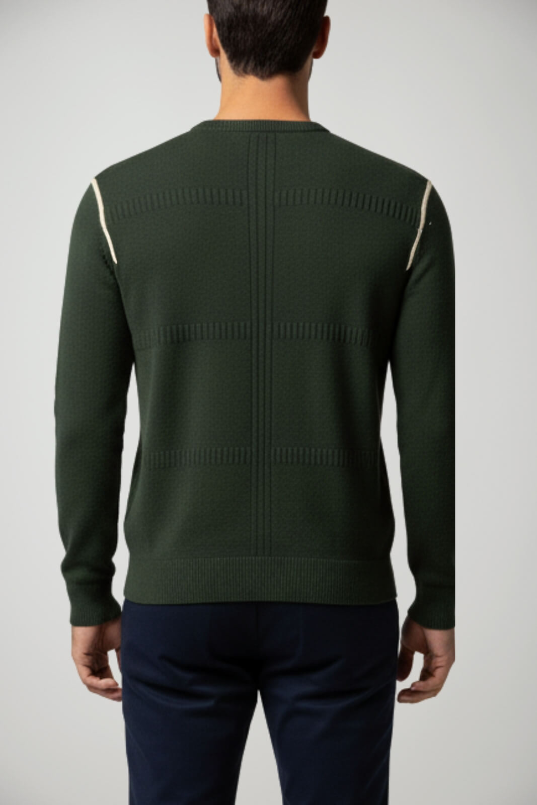 Maglione da uomo Cashmere Company in misto lana a girocollo