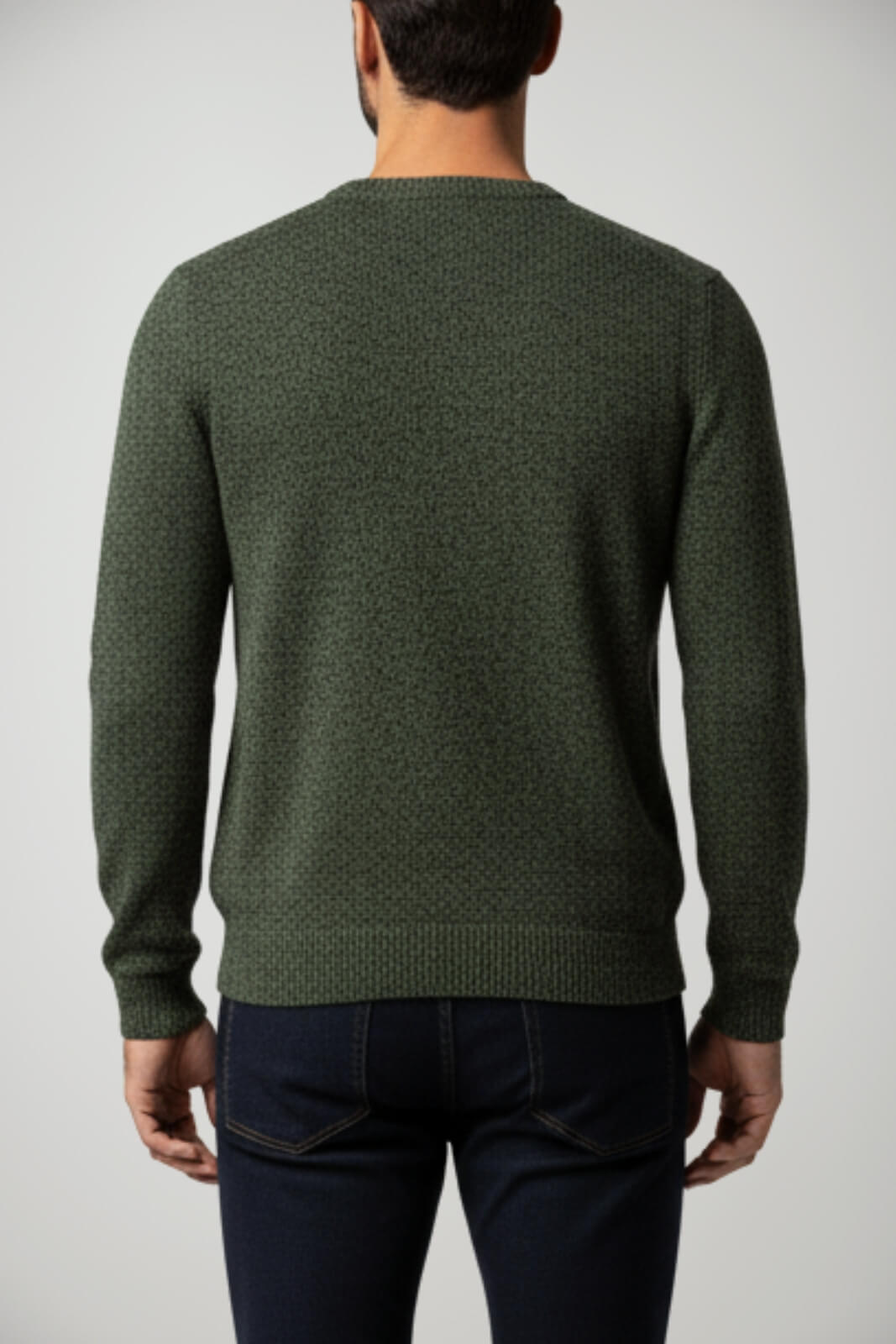 Maglione da uomo Cashmere Company melange a girocollo