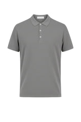 Polo da uomo Cashmere Company in misto lino a maniche corte