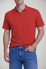 Polo da uomo Cashmere Company in filo con scollo a V