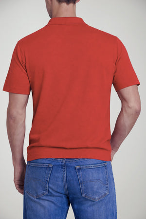 Polo da uomo Cashmere Company in filo con scollo a V