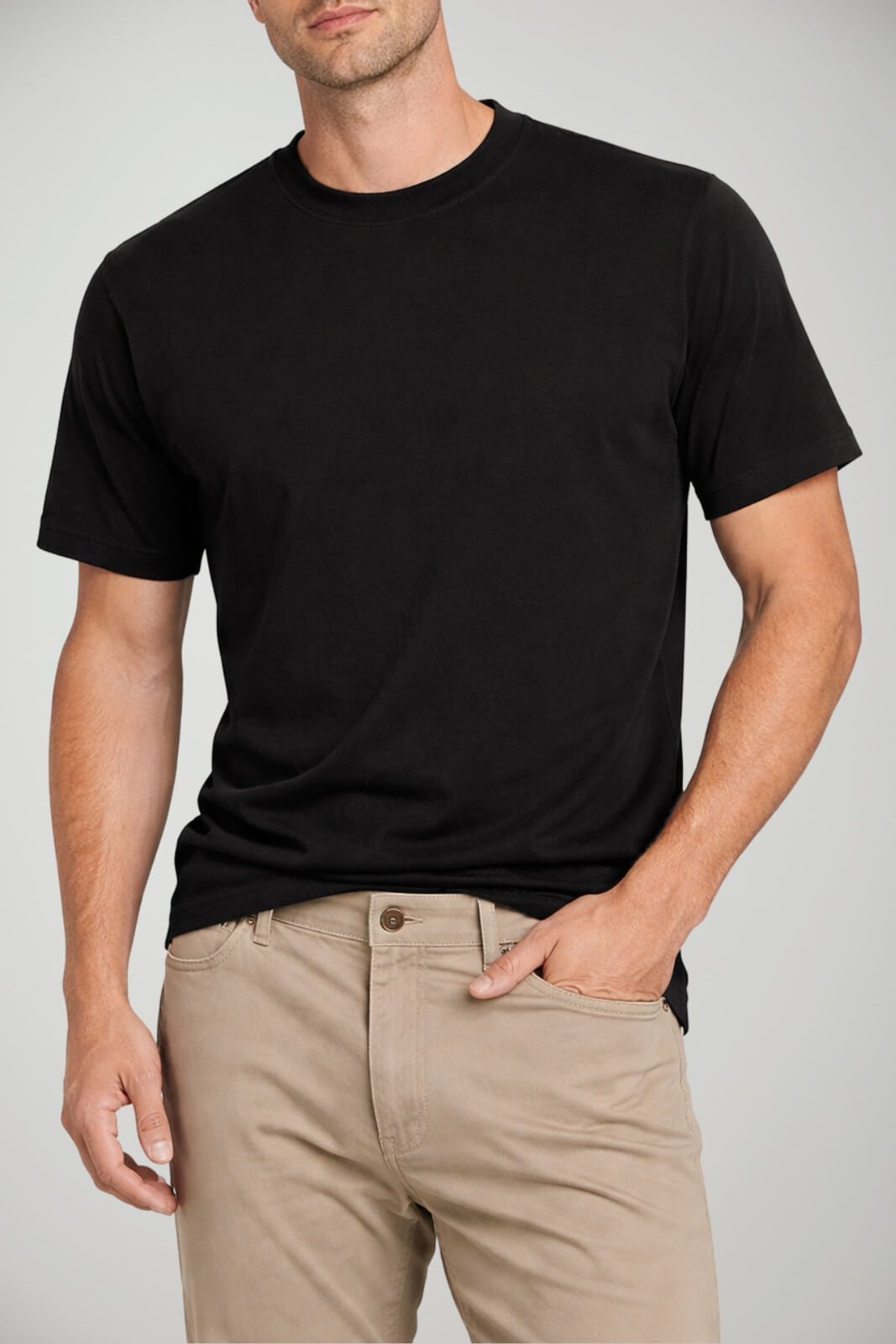 T-shirt da uomo Cashmere Company a girocollo e maniche corte