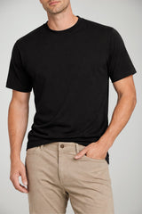 T-shirt da uomo Cashmere Company a girocollo e maniche corte