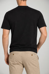 T-shirt da uomo Cashmere Company a girocollo e maniche corte