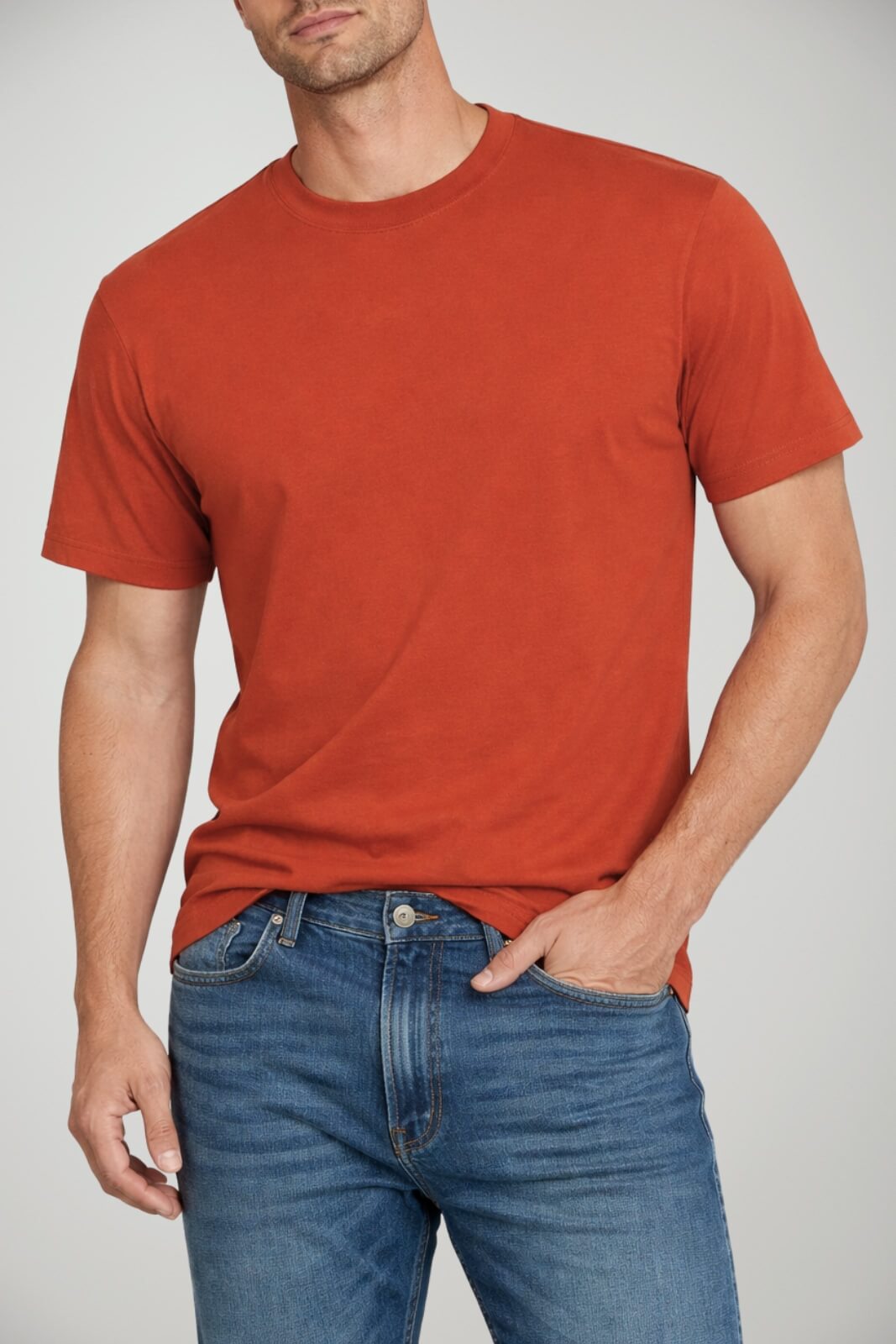 T-shirt da uomo Cashmere Company a girocollo e maniche corte