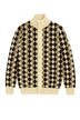 Cardigan da uomo Cashmere Company in lana a losanghe