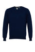 Maglia da uomo Cashmere e Company a girocollo in cashmere a tinta unita fronte