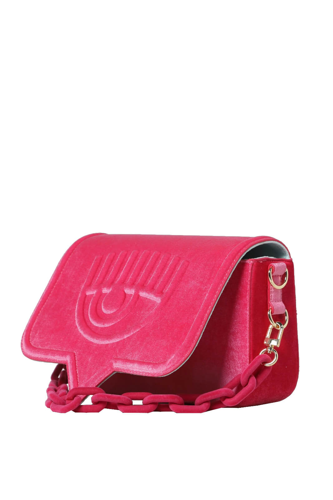 Chiara Ferragni EYELIKE BAGS maxi women's bag in velvet