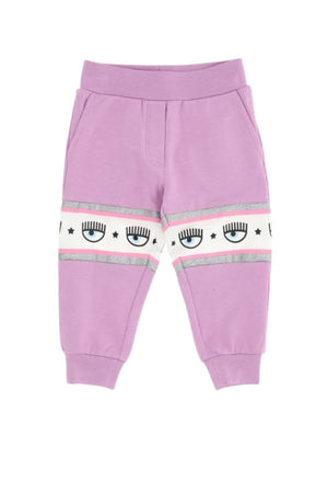 Chiara Ferragni Pantalone Bambina in tessuto felpato