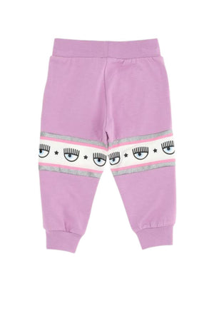 Chiara Ferragni Pantalone Bambina in tessuto felpato