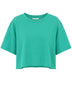 T-shirt da donna Circolo crop con vestibilità over