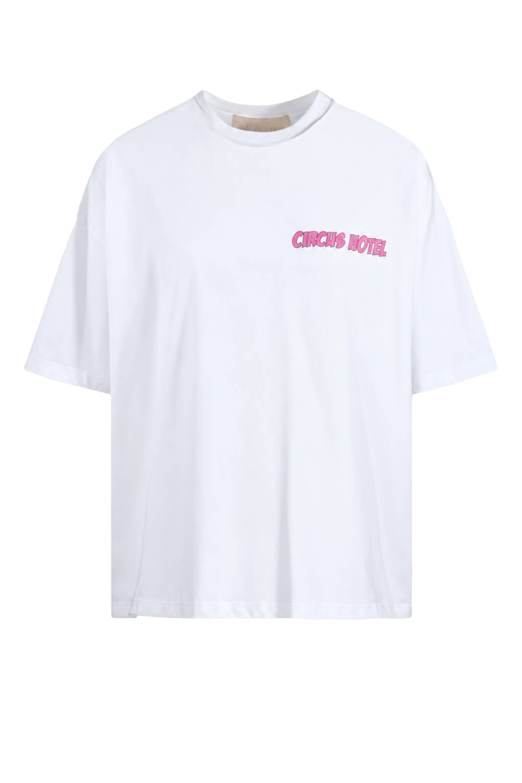 Circus Hotel T-shirt Donna con Stampa Posteriore in Cotone