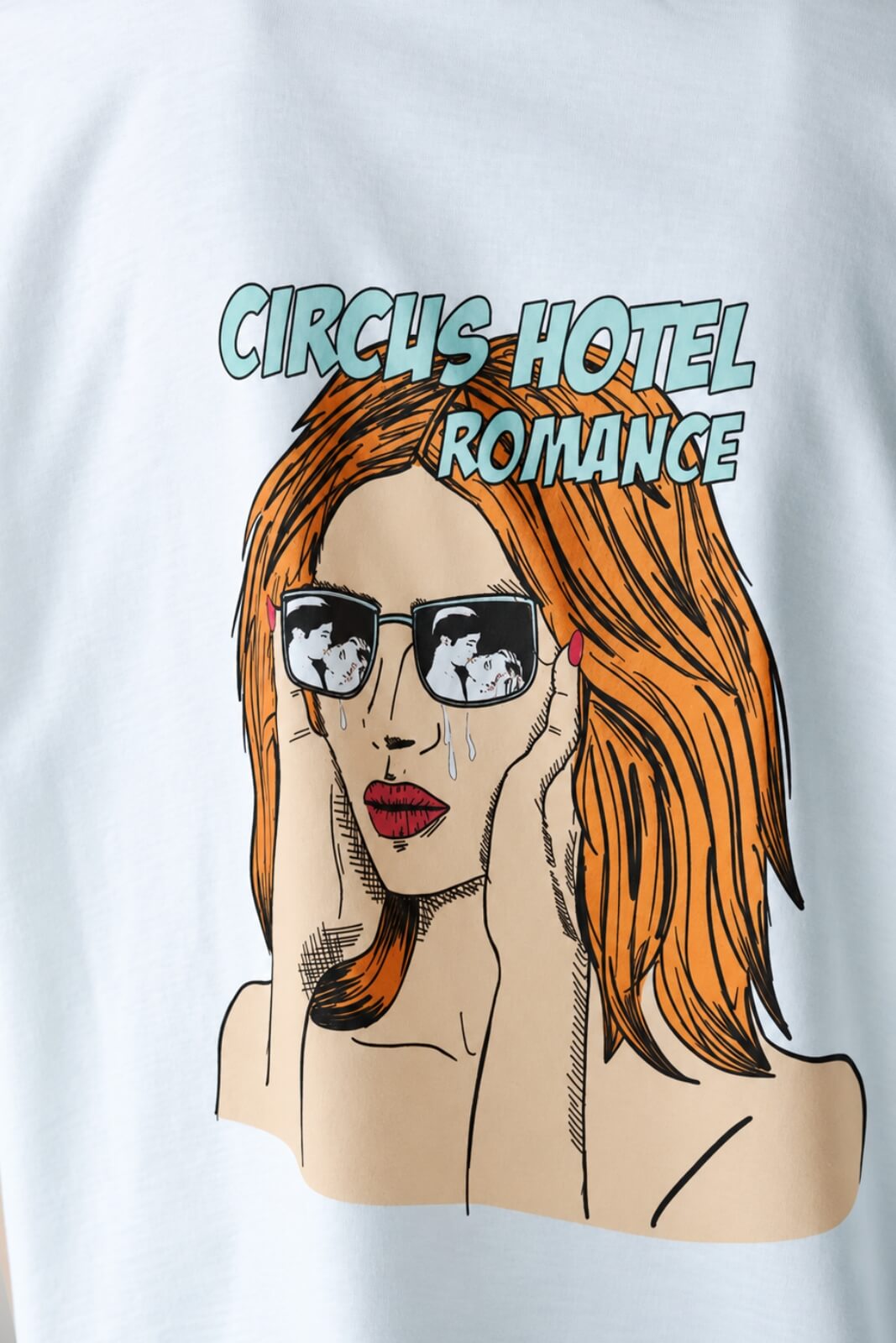Circus Hotel T-shirt Donna con Stampa Posteriore in Cotone