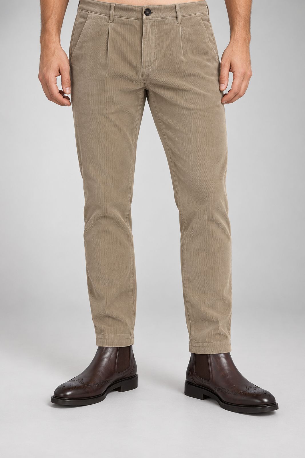 Clark Pantaloni Uomo Chino in Velluto a Costine