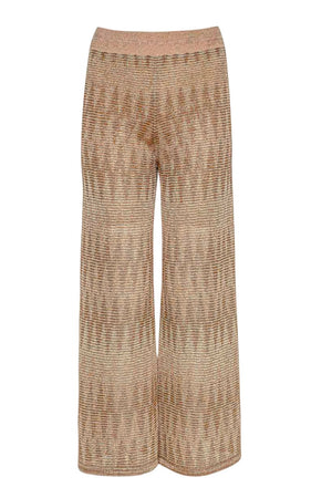 D Exterior Pantalone Donna chevron lurex fronte