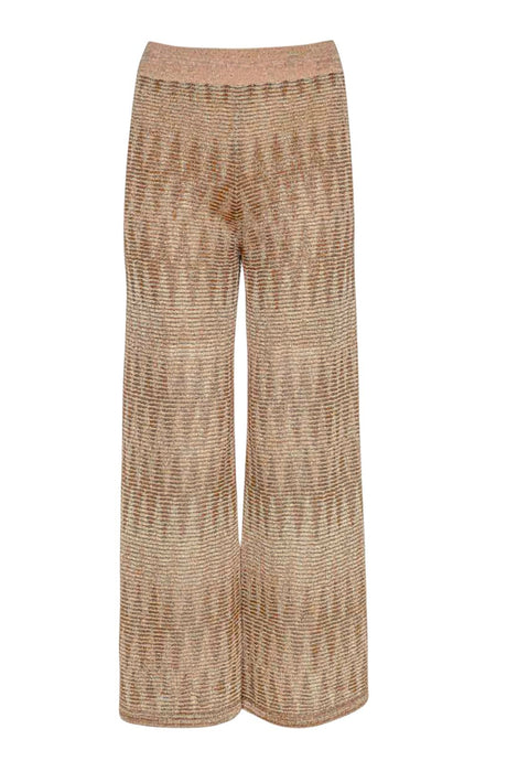 D Exterior Pantalone Donna chevron lurex fronte