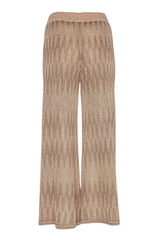 D Exterior Pantalone Donna chevron lurex retro