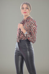 Parosh Camicia Donna con cravatta al collo