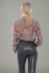 Parosh Camicia Donna con cravatta al collo