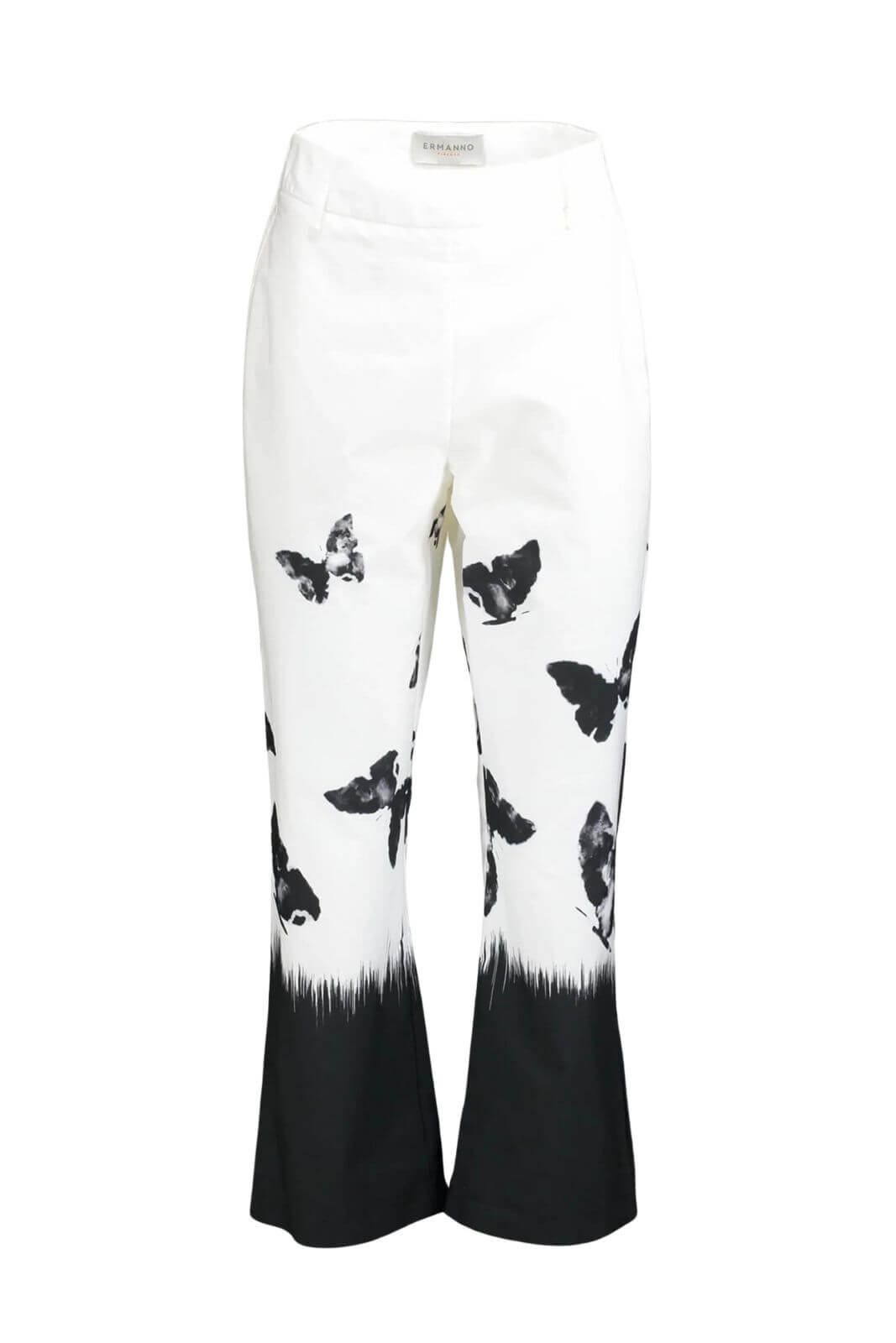 Ermanno Firenze pantaloni donna con farfalle