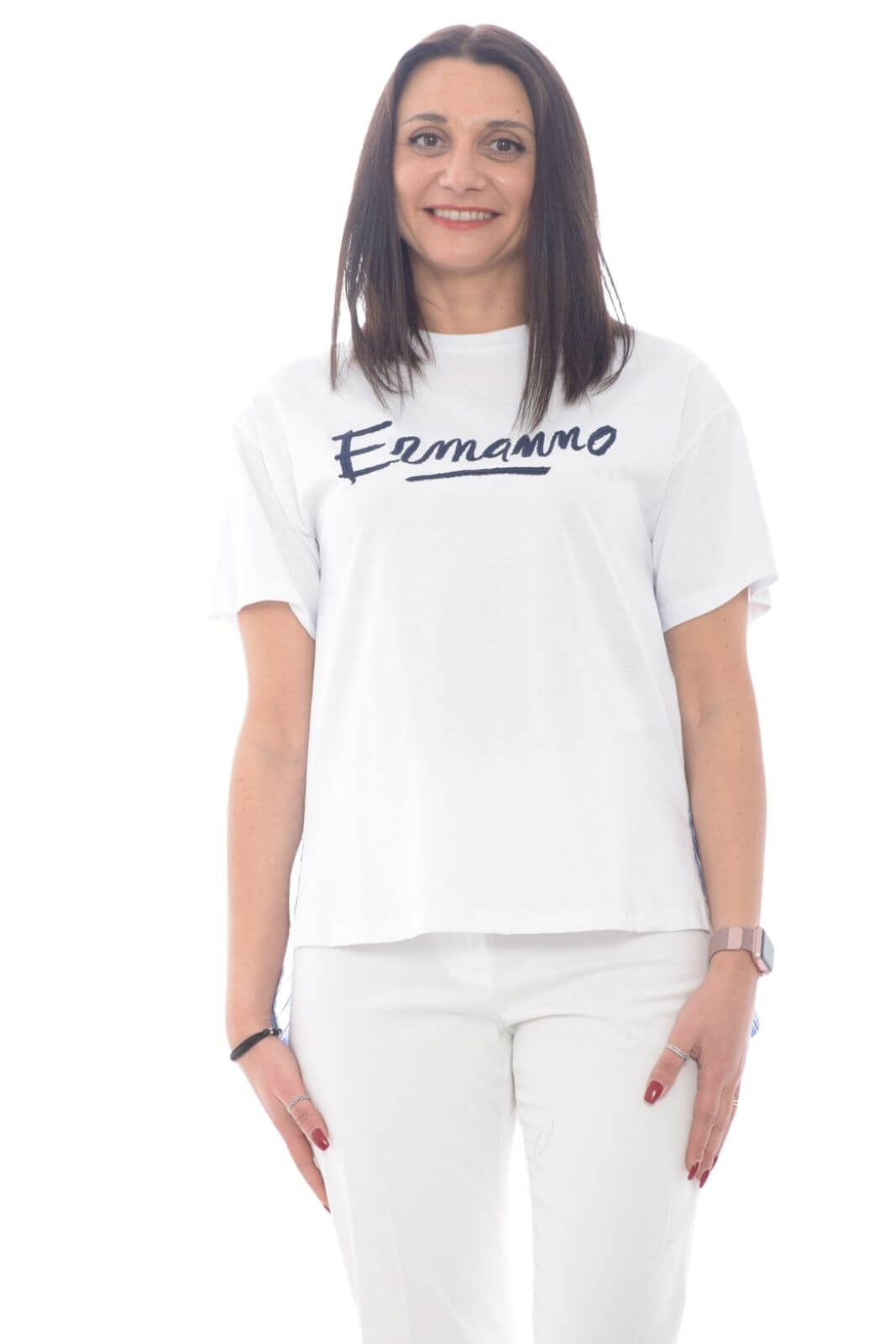 Ermanno Firenze T-Shirt Donna stampa retro