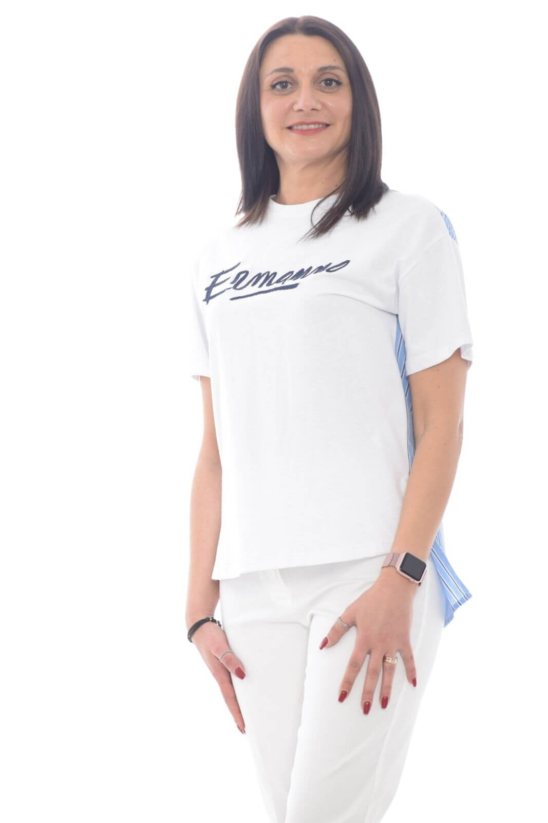 Ermanno Firenze T-Shirt Donna stampa retro