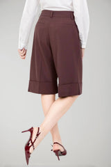 Imperial women's Bermuda shorts with pleats