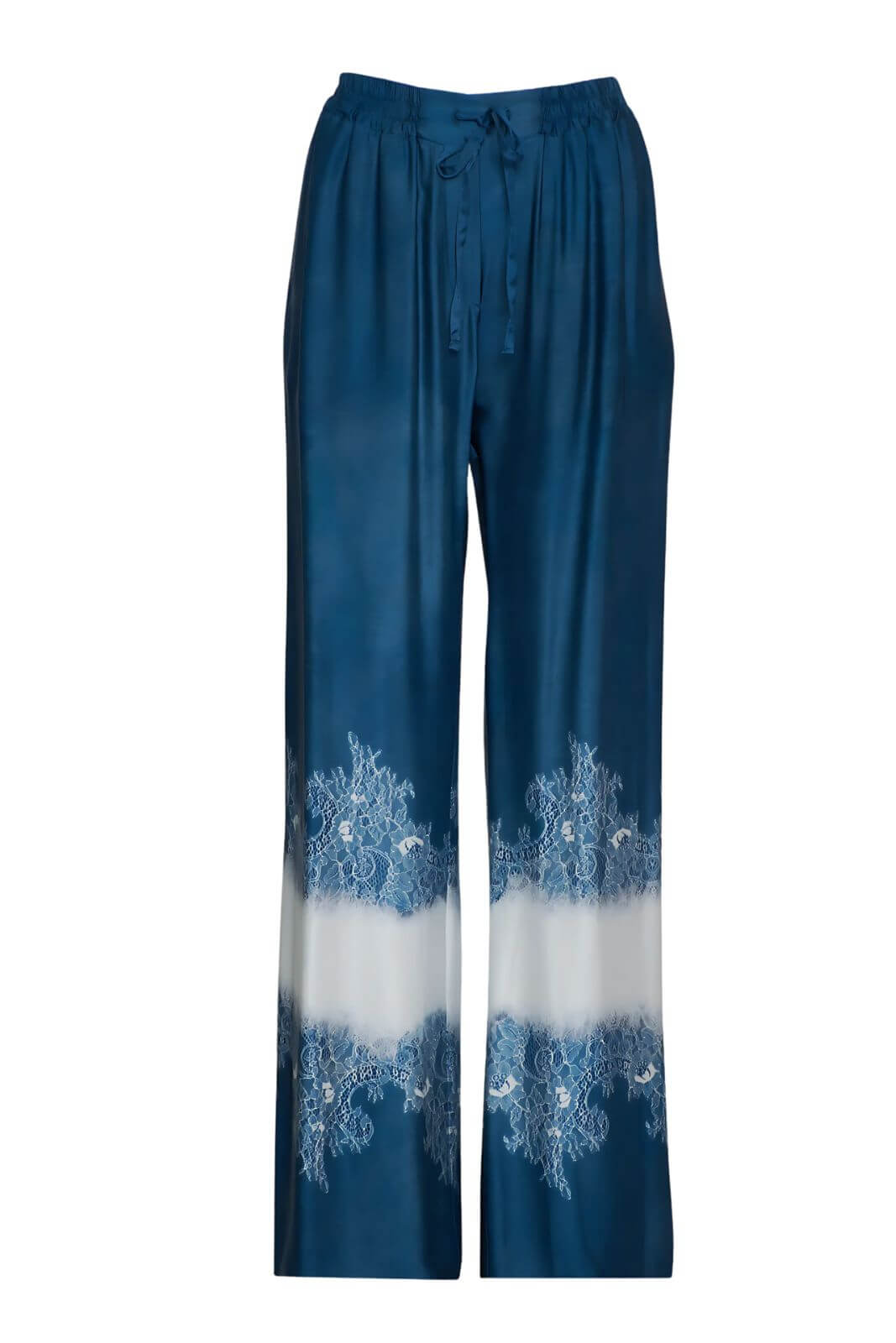Ermanno Firenze Pantalone Donna con stampa in pizzo