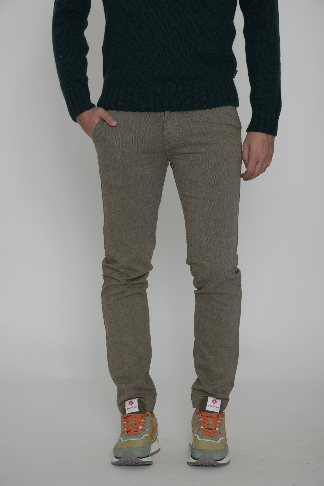 Designers of micro-processed men's trousers