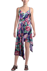 Odì Vestido de mujer Odì Floral con bajo asimétrico