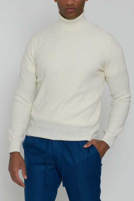 Cortador de suéter de cuello alto para hombre