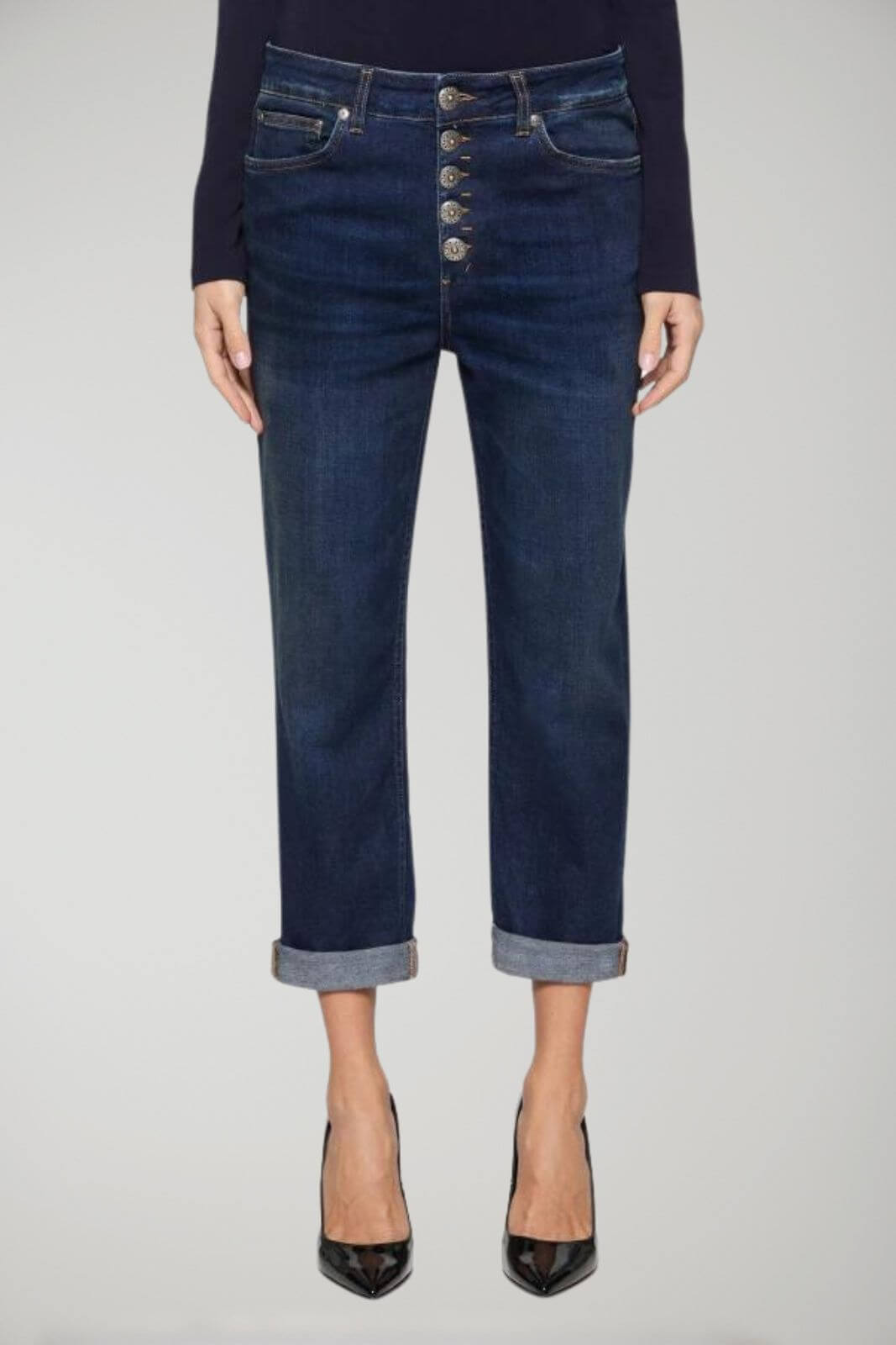 Dondup Koons loose women's jeans in stretch denim