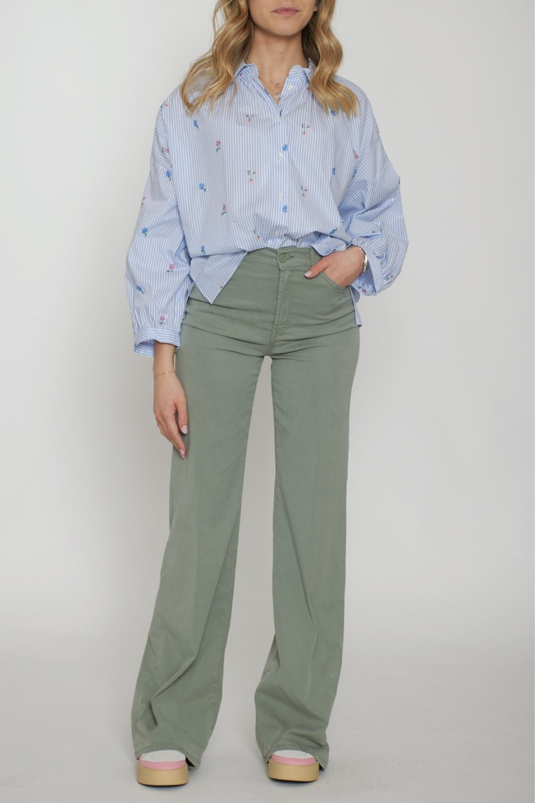 Pantalones palazzo para mujer Dondup Amber