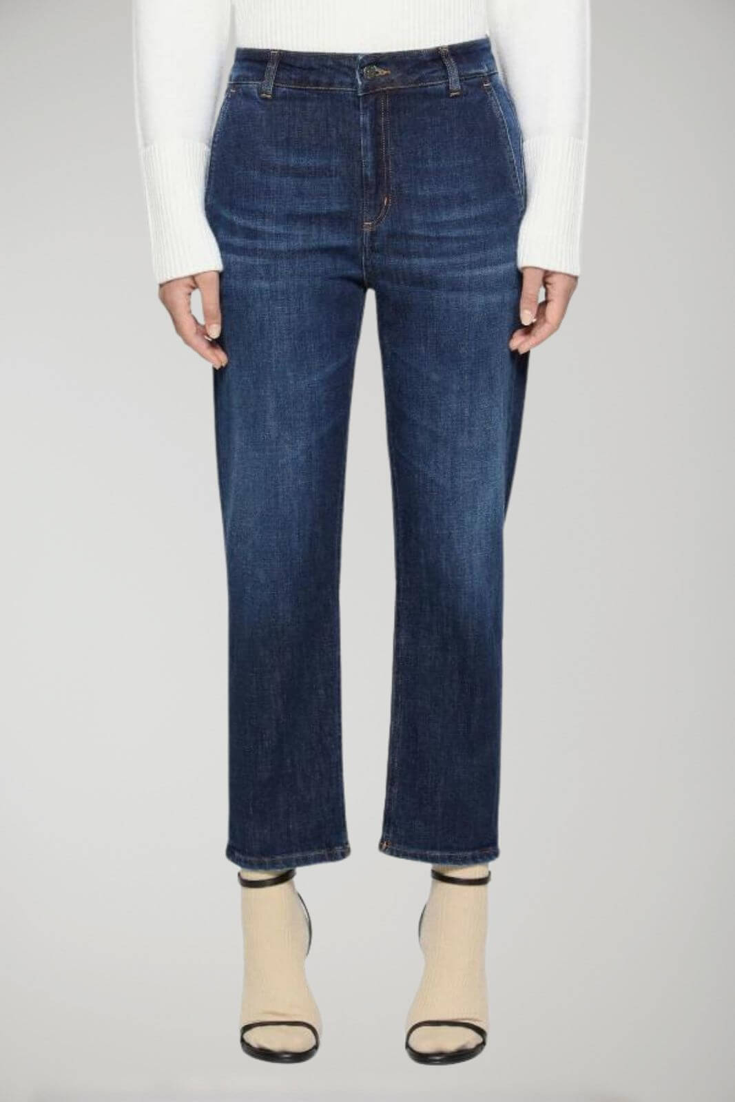 Vaqueros holgados Willa de Dondup para mujer en denim elástico