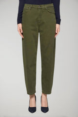 Dondup Bessie women's loose trousers in cotton and lyocell