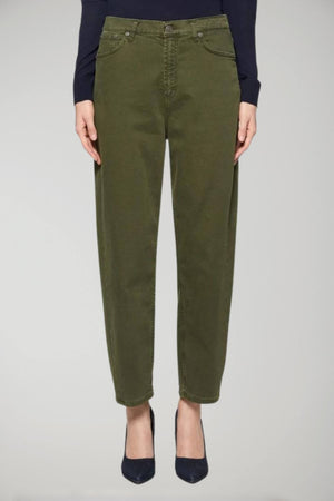 Dondup Bessie women's loose trousers in cotton and lyocell