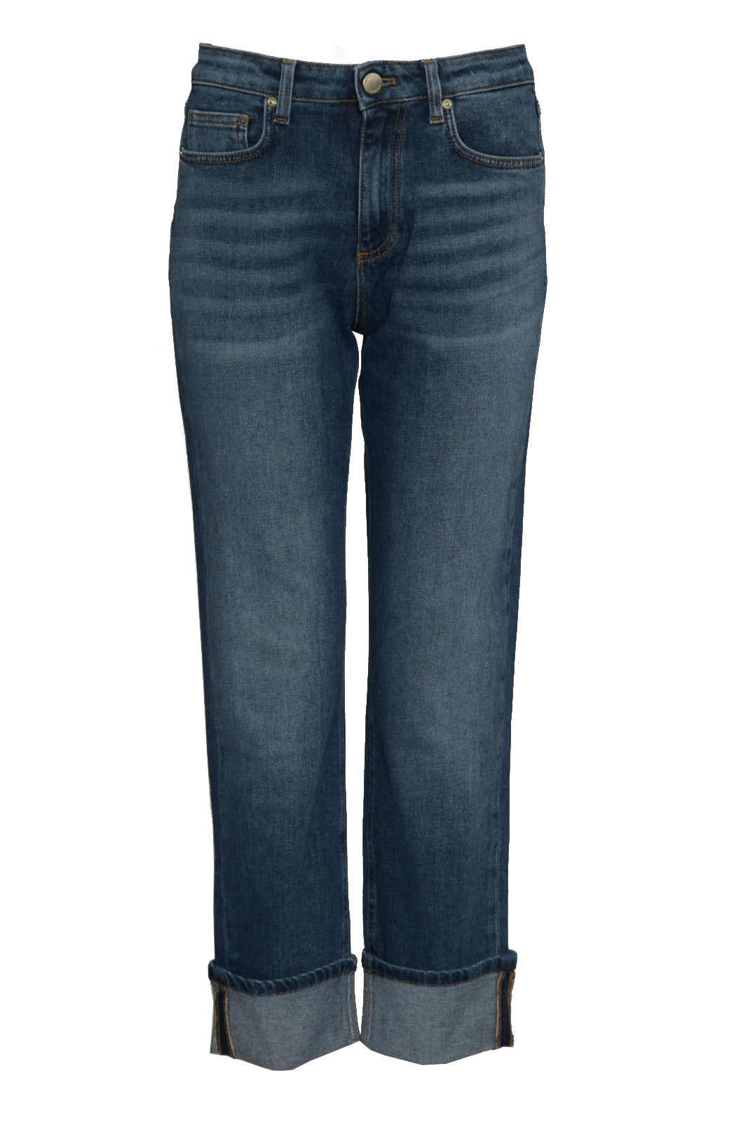 Vicolo Jeans Donna con risvolti sul fondo
