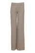Pantalone donna in flanella e lana merino fronte