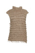 D Exterior Women's Sweater with Fringes and Bow