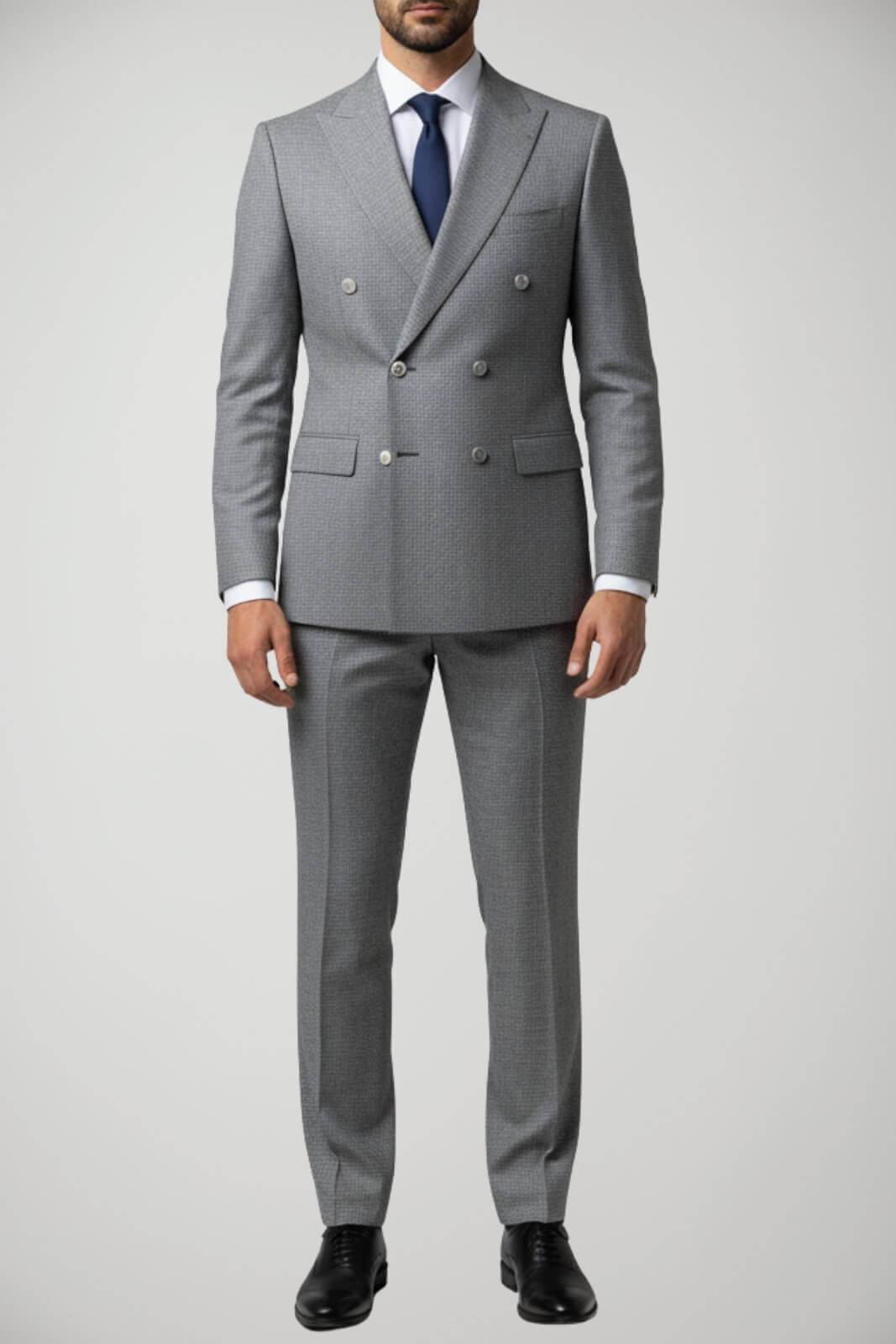 Abito da uomo Daniele Alessandrini doppiopetto in pied de poule