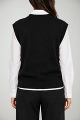 Daniele Fiesoli Maglia Donna Smanicata in Misto Lana