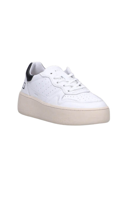 Date Sneakers Donna Step Calf White Black