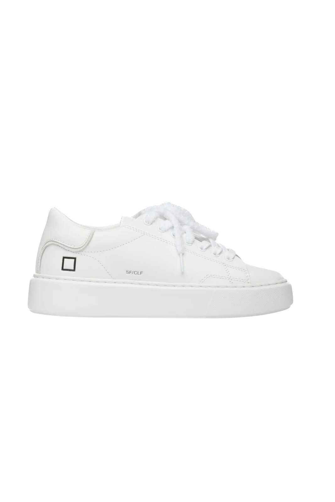 Sneakers da donna Date in pelle con lacci in spugna